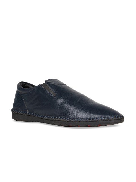 

Regal Men Navy Blue Solid Leather Loafers