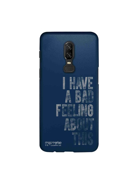 

macmerise Teal Blue & Grey Star Wars Bad Feeling Sublime OnePlus 6 Back Cover