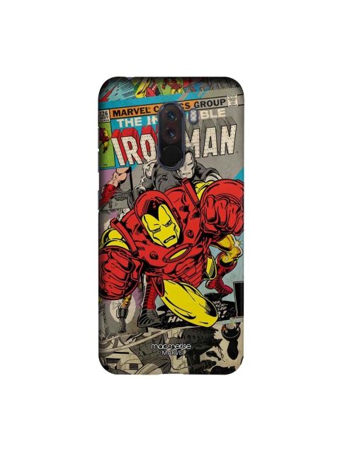 

macmerise Grey & Red Marvel Comics Ironman Sublime Xiaomi Poco F1 Back Case