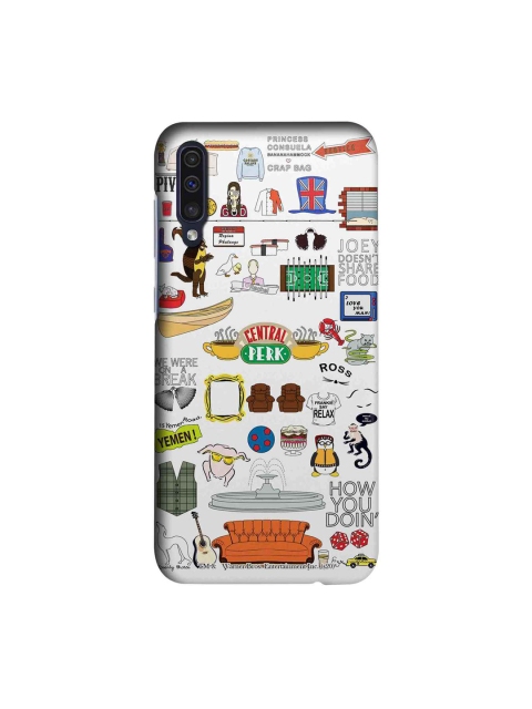 

macmerise White & Yellow Friends Doodle Sublime Samsung A50 Back Cover