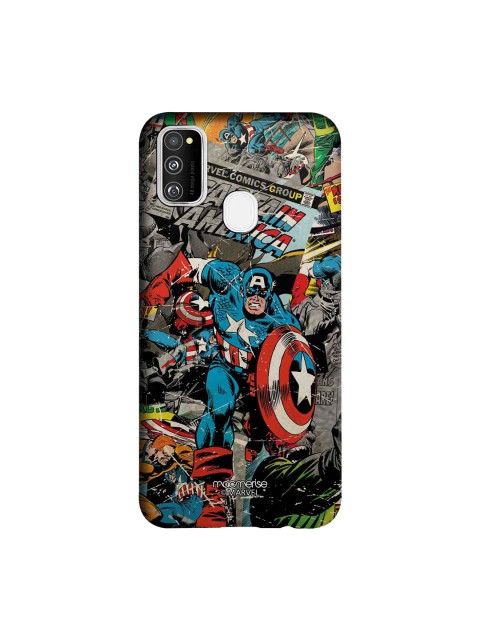 

macmerise Multicoloured Marvel Comics Captain America Sublime Samsung Galaxy M30S Back Case, Multi
