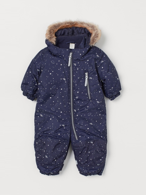 

H&M Boys Navy blue Water-Repellent All-In-1 Suit