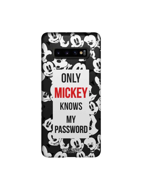 

macmerise Black & White Mickey My Password Samsung Galaxy S10 Plus Back Case