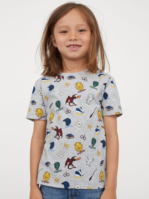 

H&M Boys Grey & Yellow Harry Potter Printed T-shirt