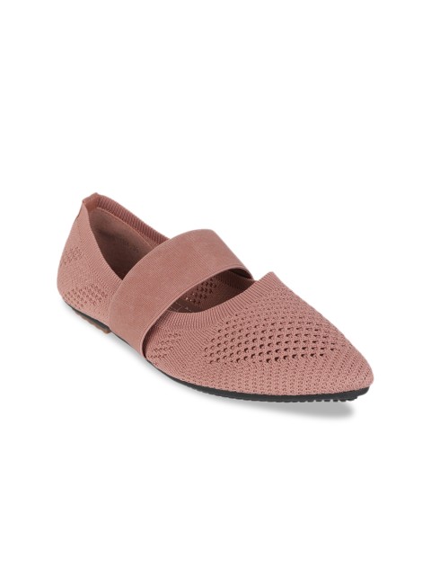 

Flat n Heels Women Pink Solid Ballerinas