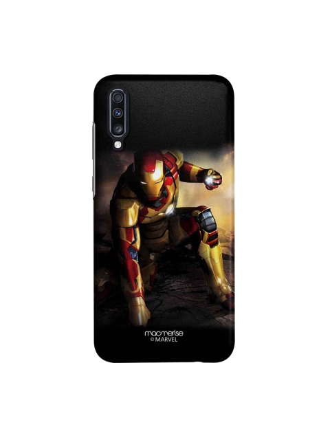 

macmerise Black & Red Iron Man Printed Samsung Galaxy A70 Back Case