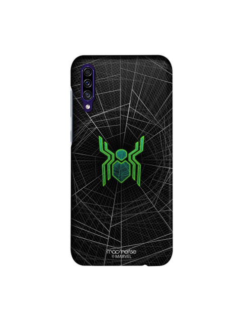 

macmerise Black & Green Marvel Comics Spiderman Logo Web Sublime Samsung Galaxy A30S Back Case