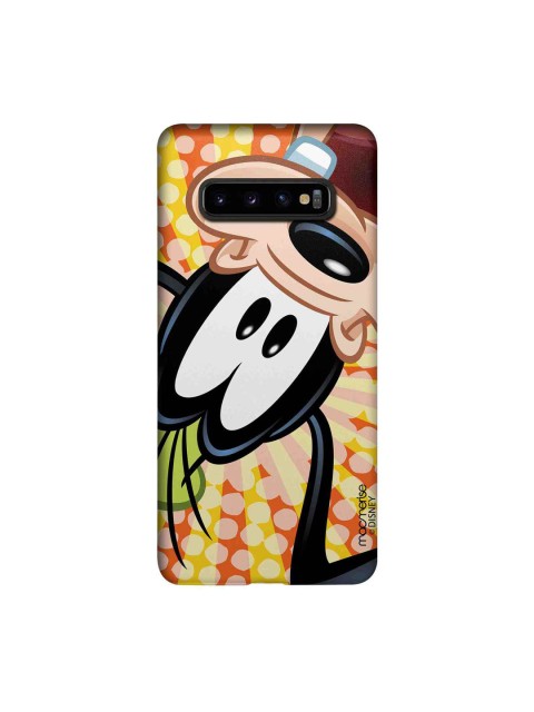 

macmerise Beige & Black Disney Goofy Upside Down Sublime Samsung Galaxy S10 Plus Back Case