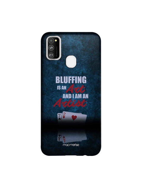 

macmerise Blue & White Art of Bluffing Sublime Samsung Galaxy M30S Back Case
