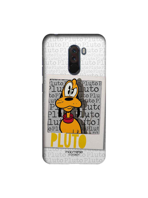 

macmerise Grey & Yellow Disney Hello Mr Pluto Sublime Xiaomi Poco F1 Back Case
