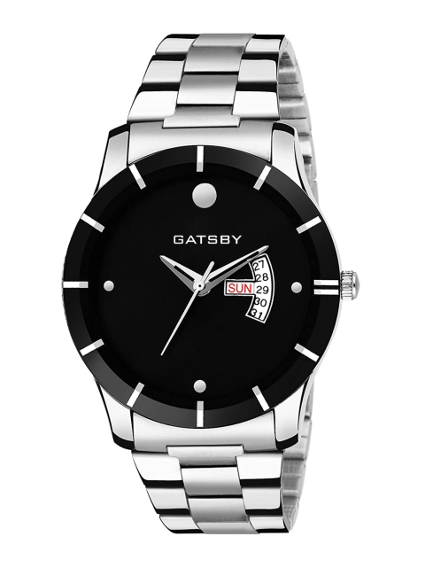 

Gatsby Men Silver-Toned & Black Analogue Watch GTG135
