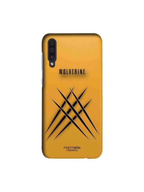

macmerise Yellow & Black Marvel Comics Minimalistic Wolverine Samsung Galaxy A50 Back Case