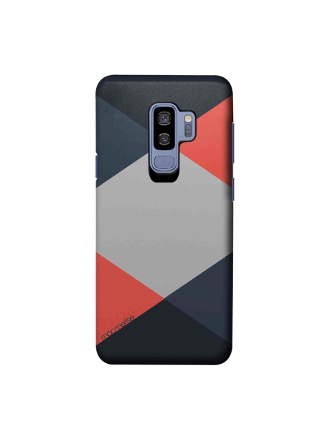 

macmerise Black & Coral-Coloured Criss Cross Samsung Galaxy S9 Plus Back Case