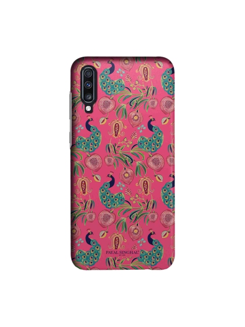 

macmerise Pink & Green Payal Singhal Anaar & Mor Sublime Samsung Galaxy A70 Back Case