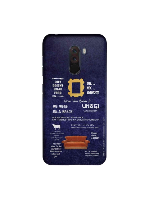 

macmerise Blue & White Friends Essentials Sublime Xiaomi Poco F1 Back Case