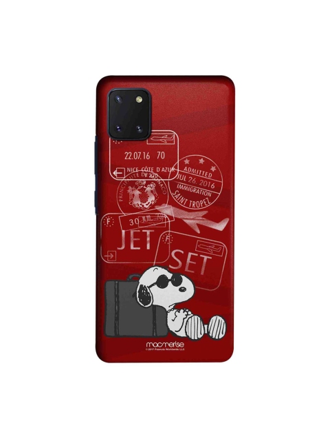 

macmerise Red & White Jet Set Go Sublime Samsung Note10 Lite Back Cover