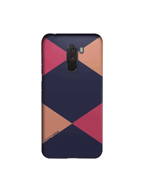 

macmerise Blue & Peach-Coloured Criss Cross Blupink Sublime Xiaomi Poco F1 Back Case