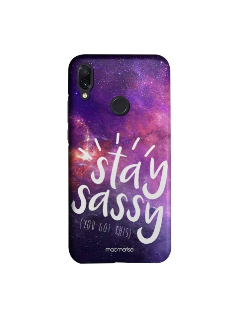 

macmerise Pink & Puirple Stay Sassy Sublime Xiaomi Redmi Note 7 Back Cover