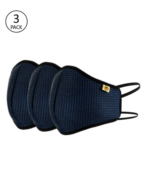 

Marc Loire Unisex Blue Pack Of 3 Reusable 5-Layered Outdoor Protective Masks