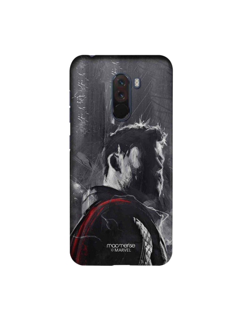

macmerise Grey & Red Marvel Comics Charcoal Art Thor Sublime Xiaomi Poco F1 Back Case