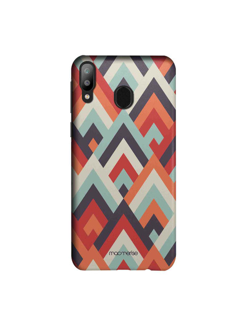 

macmerise Orange & Blue Symmetric Cheveron Sublime Samsung Galaxy M20 Back Case