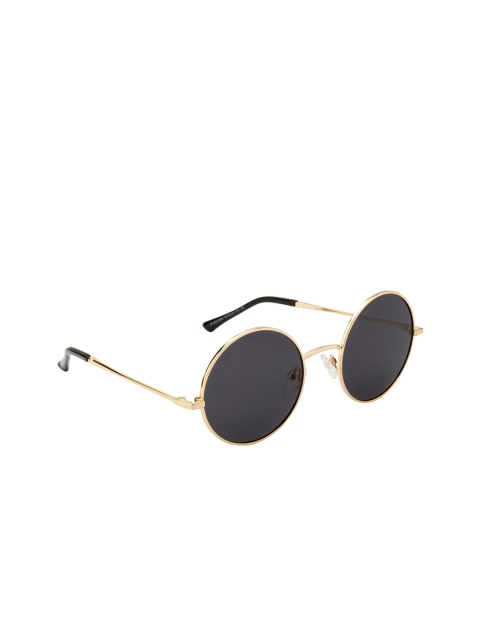 

Ted Smith Unisex Round Sunglasses TS-S201945_GLD, Grey