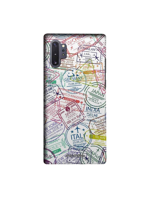 

macmerise White & Blue Immigration Stamps Classic Sublime Samsung Galaxy Note 10 Plus Back Case