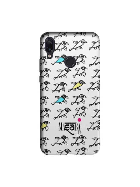 

macmerise White & Black Masaba Bird Print Sublime Xiaomi Redmi Note 7 Back Case