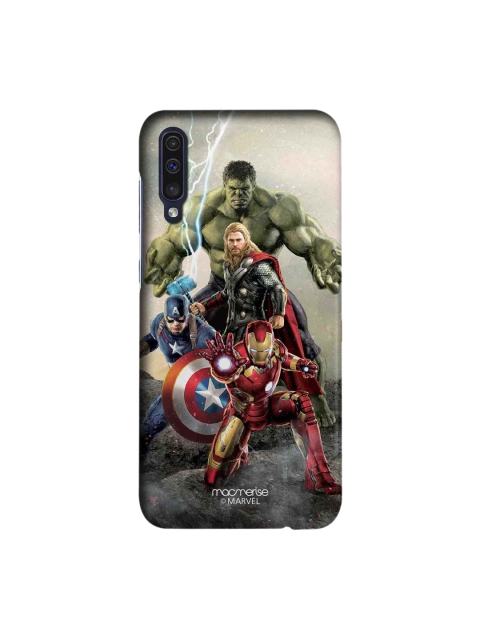 

macmerise Blue & Red Marvel Comics Time To Avenge Samsung Galaxy A50 Back Case