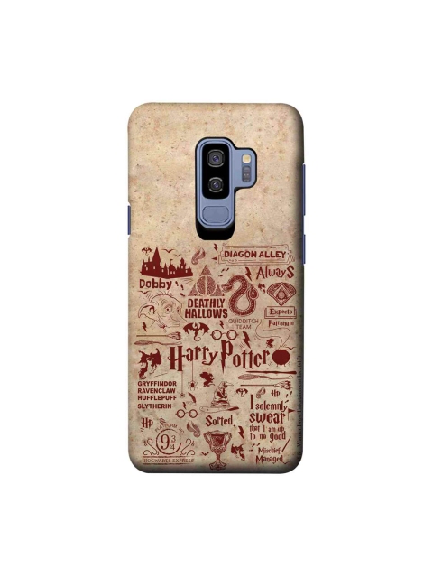 

macmerise Beige & Red Harry Potter Infographic Sublime Samsung Galaxy S9 Plus Back Case