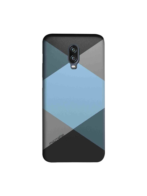 

macmerise Blue & Grey Criss Cross Sublime OnePlus 6T Back Cover
