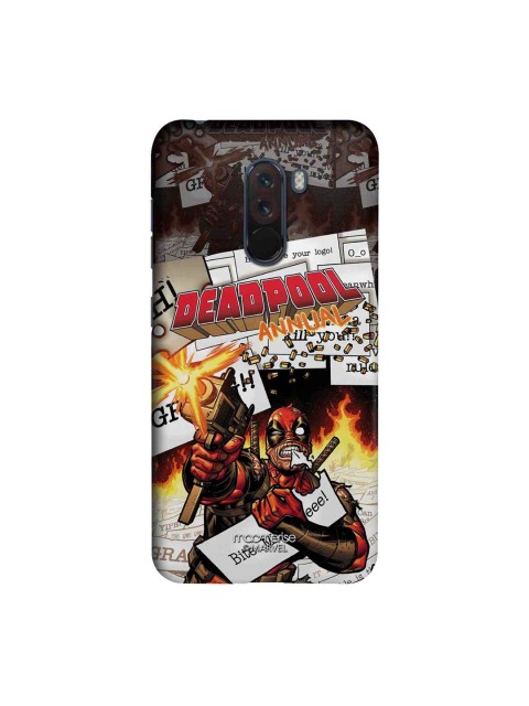 

macmerise Black & Red Marvel Comics Deadpool Stance Xiaomi Poco F1 Back Case