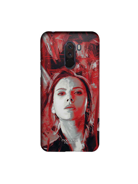 

macmerise Red & Grey Marvel Comics Charcoal Art Black Widow Xiaomi Poco F1 Back Case