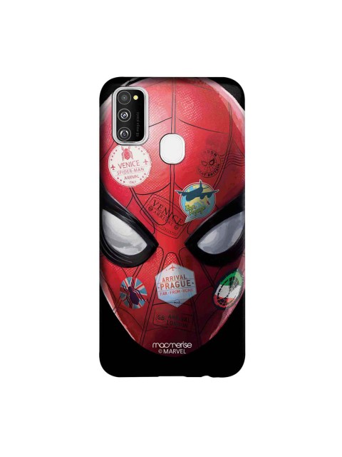 

macmerise Red & Black Marvel Comics Spidey Travel Stamps Sublime Samsung Galaxy M30S Back Case