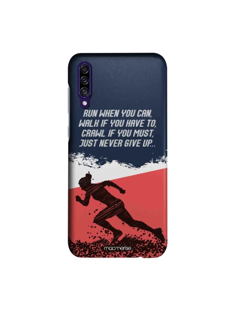 

macmerise Black & White Running Motivation Sublime Samsung Galaxy A30S Back Case, Blue