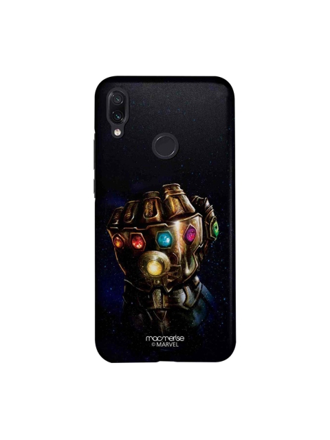 

macmerise Black & Gold-Toned Marvel Comics The Gauntlet Punch Sublime Xiaomi Redmi Note 7 Back Case