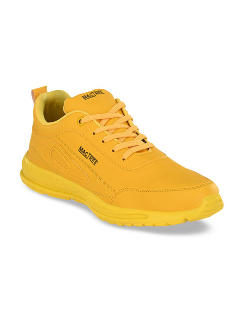 

Mactree Men Yellow Solid Sneakers