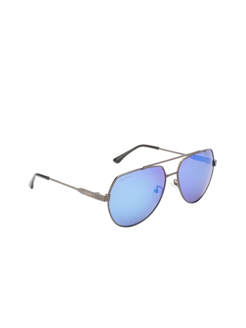 

Ted Smith Unisex Aviator Sunglasses TS-S201921_BLU, Blue
