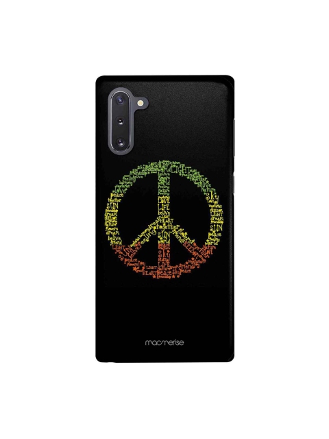 

macmerise Black & Green Symbol Of Peace Samsung Galaxy Note 10 Back Case