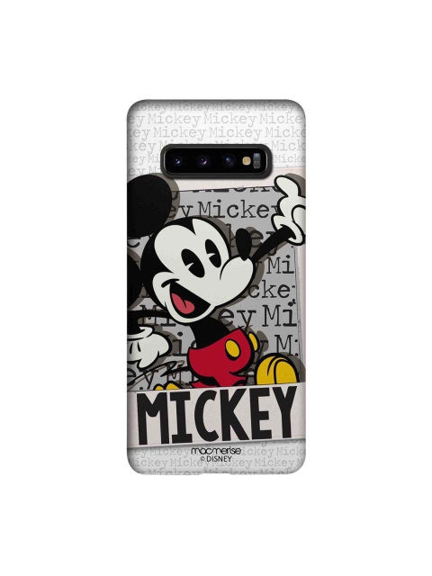 

macmerise Grey & Black Disney Hello Mr Mickey Sublime Samsung Galaxy S10 Plus Back Case