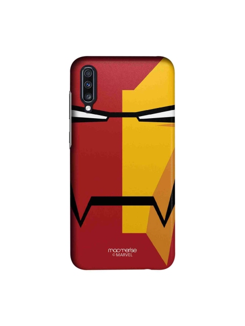 

macmerise Red & Yellow Marvel Comics Face Focus Ironman Sublime Samsung A70 Back Cover