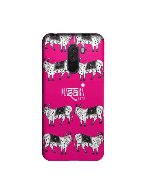 

macmerise Pink & White Masaba Cow Print Sublime Xiaomi Poco F1 Back Case