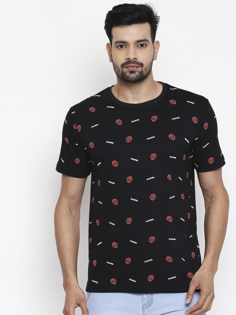 

The Souled Store Unisex Black Deadpool Printed Round Neck T-shirt