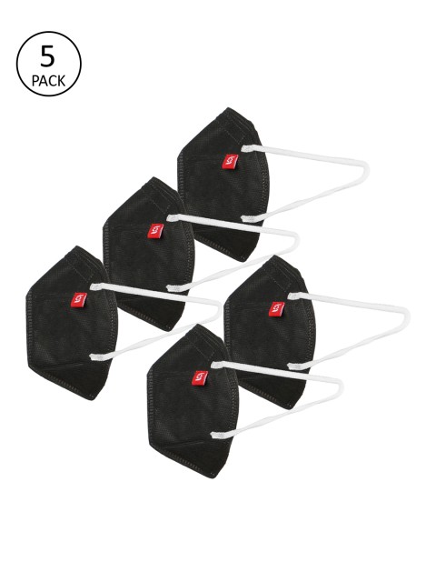 

FROGGY Kids 5 Pcs Black 3-Ply Anti-Pollution Reusable KN95 Masks
