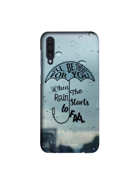 

macmerise Teal Blue & Black Friends Title Song Printed Samsung A50 Back Cover