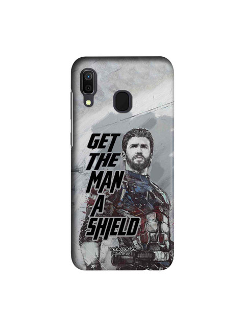 

macmerise Grey & Black Marvel Comics Need for Shield Sublime Samsung Galaxy A30 Back Case