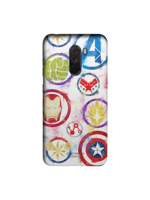 

macmerise Grey & Blue Marvel Comics Avengers Icons Graffiti Sublime Xiaomi Poco F1 Back Case