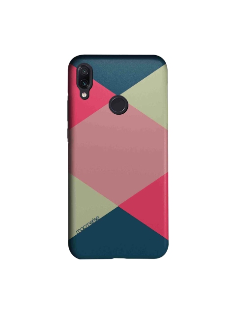 

macmerise Pink & Teal Blue Criss Cross Tealpink Xiaomi Redmi Note 7 Back Case