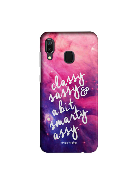 

macmerise Pink & Blue Smarty Assy Samsung Galaxy A30 Back Case