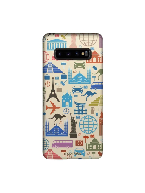 

macmerise Beige & Blue Travel Lover Sublime Samsung Galaxy S10 Plus Back Case